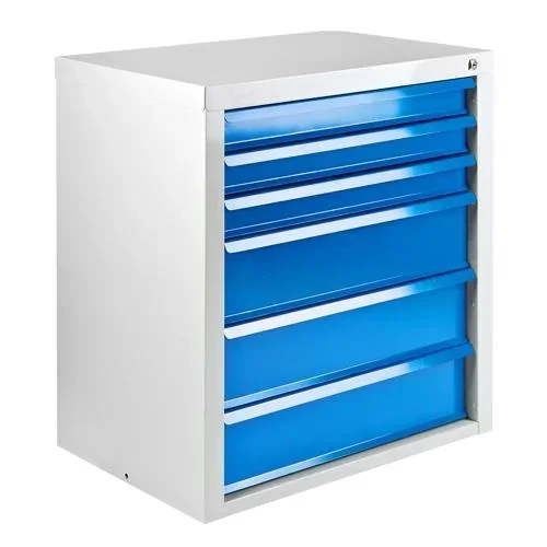 "Schubladenschrank / Werkzeugschrank mammut, 6 Schubladen, RAL 7035 / 5012 image"