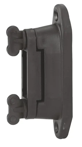 "Profi Eck-/Streckenisolator für 4 cm-Band, schwarz, 6 Stück image"