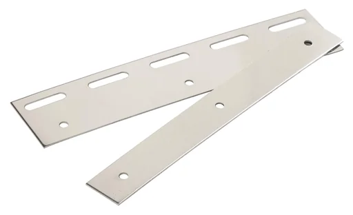"Klemm-und Pendelleiste 300mm Edelstahl für PVC-Vorhang image"