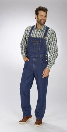 "Fabrik-Latzjeans, Gr.62 image"