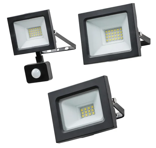 "LED Außenstrahler schwarz, 10W 750 Lumen image"