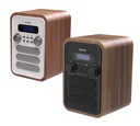 Radio mit elegantem Holz Design und Bluetooth Funktion, weiß