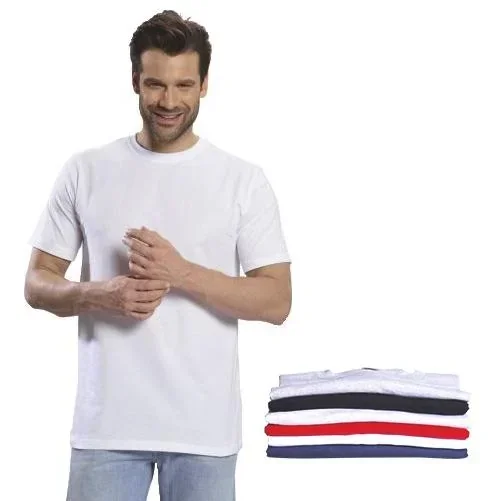 "T-Shirt mit Rundhalsausschnitt, Farbe marine Gr.L image"
