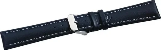 "Lederband schwarz & weiße Steppnaht 180 mm lang/ 20 mm Anstoßbreite image"