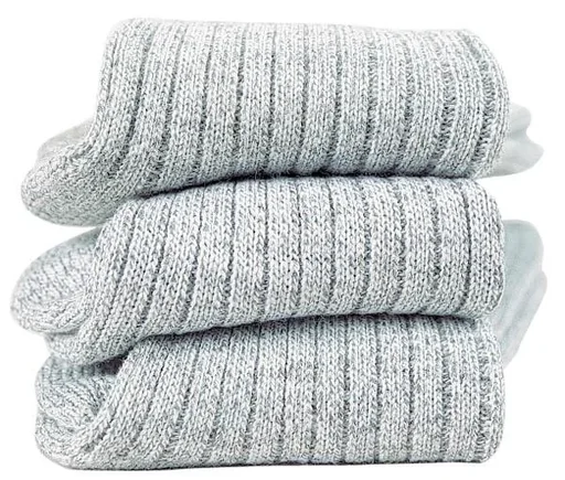 "Norweger Socke 3er Pack, grau, Größe 43-45 image"