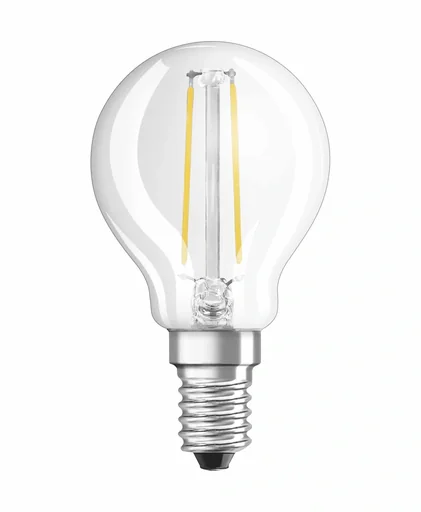 "LED CLASSIC P25 Filament Lampe in Tropfenform mit 2,5 Watt, E14, warmweiß, klar image"