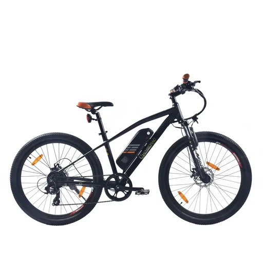 "Unisex E-Racing Mountain Bike 27,5 Zoll, 7-Gang Kettenschaltung, schwarz-orange, R6 image"