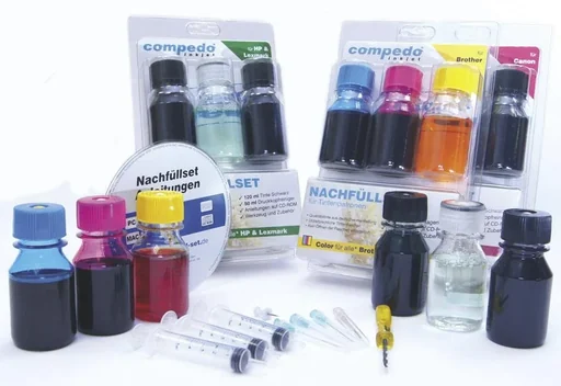 "Lexmark schwarz: 120 ml Tinte schwarz + 50 ml Druckkopfreiniger image"