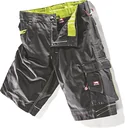 Arbeitsshort ULTRA schwarz-lime, Gr. 44