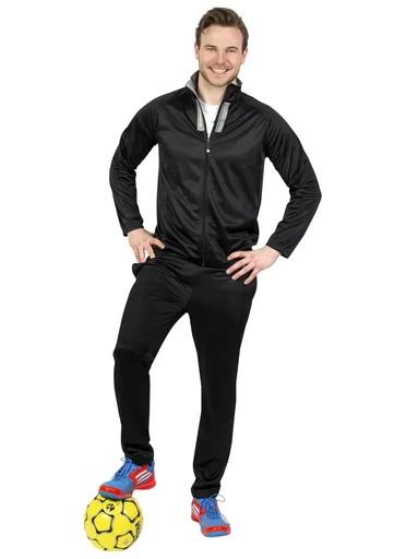 "Trainingsanzug, 2-teilig, schwarz/grau, Gr. 2XL image"