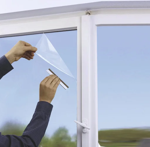 "Klimaschutzfolie für Fenster, transparent, 58 x 122 cm image"