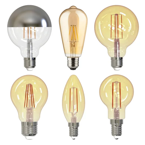 "LED Retro Deko Lampe gold mit 4,5 Watt, E27, 1800 Kelvin image"