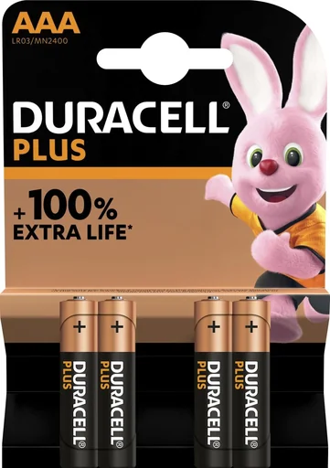 "Plus Alkaline Batterien Micro (AAA)-4 Stück image"
