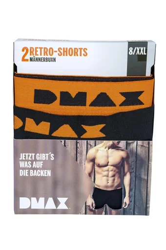 "Retroshorts im Doppelpack, Farbe schwarz, Gr. XXL image"