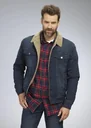 Jeansjacke mit Teddyfutter, Farbe jeanblau, Gr.2XL