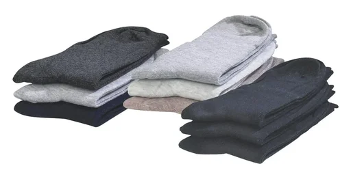 "Komfort Socken, Gr. 43-46, 3er Set, je 1 x natur/ beige/ grau image"