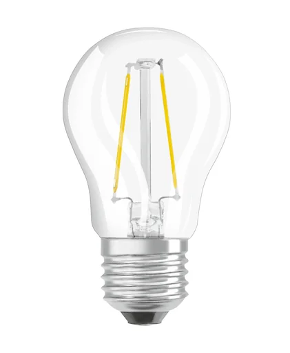 "LED SUPERSTAR FILAMENT Tropfenlampe mit 5 Watt, E27, warmweiß, klar, dimmbar image"