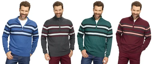 "Pullover mit Streifen, Farbe grün, Gr.XL image"
