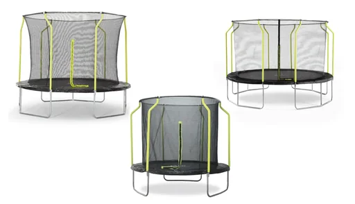 "Springsafe Trampolin Wave 244 cm mit Sicherheitsnetz   Outdoor-Trampolin, Durchmesser 244 cm, rund image"