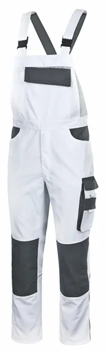 "Latzhose EXTREME, weiss-grau, Gr. XXL image"