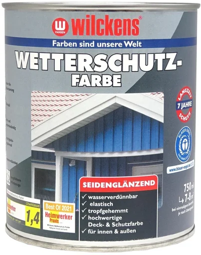 "Wetterschutzfarbe RAL 7001, silbergrau, 2,5 Liter image"