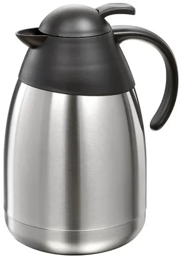 "Edelstahl Isolierkanne, 2,0 Liter, Höhe mit Deckel 27 cm, ohne Deckel 24,5 cm image"