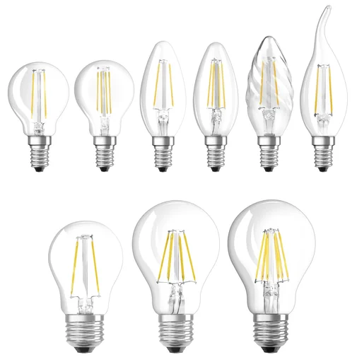 "LED STAR FILAMENT Lampe mit 7 Watt, E27, kaltweiß, klar image"