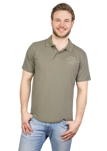 "Poloshirt mit Knopfleiste, Farbe khaki, Gr. M image"