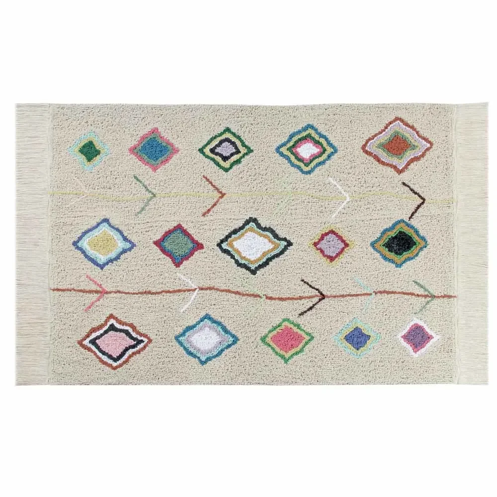 "Lorena Canals Teppich Karool beige bunt image"