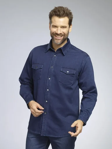 "Jeanshemd, Farbe jeansblau, Gr.XL image"