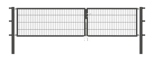 "Doppeltor Flexo mit Zubehör, anthrazit, Breite 350 cm, Höhe 120 cm, PF: 80x80 cm image"