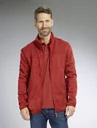 Strickjacke mit Reißverschluss, Farbe rot/melange, Gr.3XL