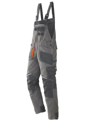 "Latzhose, Farbe grau/schwarz, Gr.50 image"