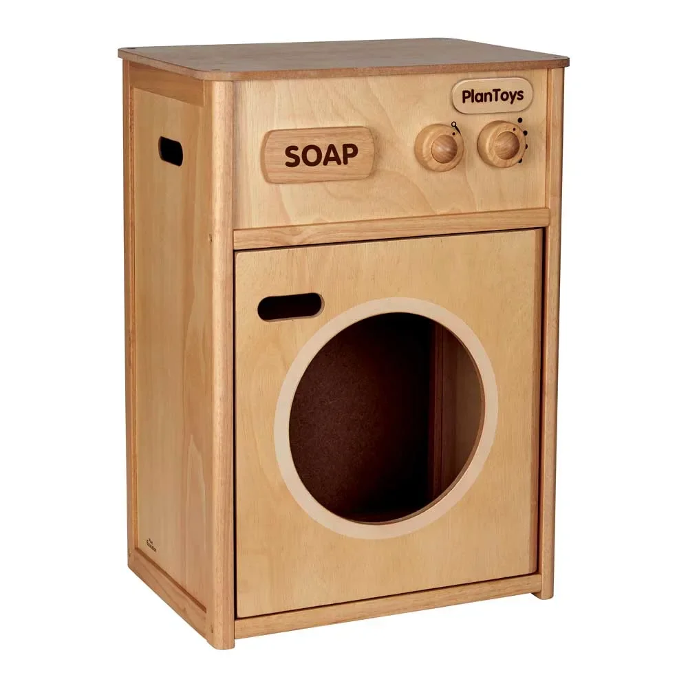 "Plan Toys Kinder Waschmaschine Holz image"