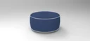 Aufblasbarer Lounge-Sitzhocker in Blau