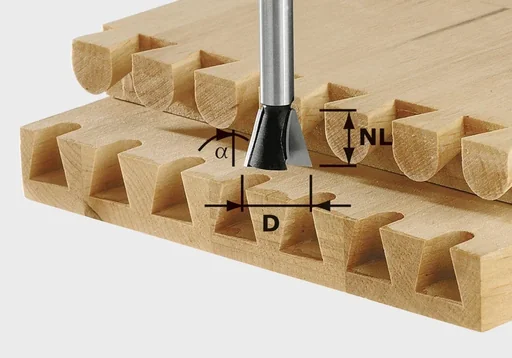 "Zinkenfräser HW S8 D13,8 / 13,5 / 15° image"