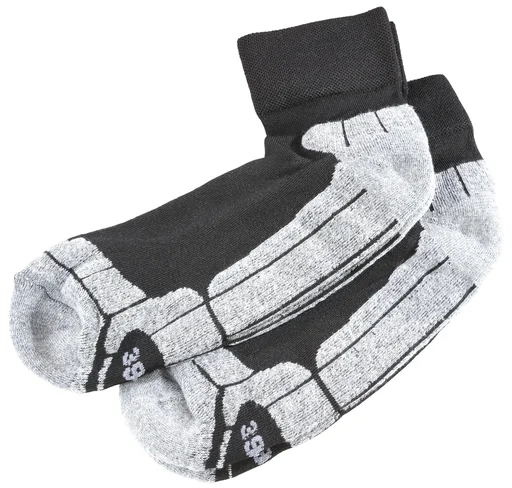 "Sportsocken im 2er Pack, Farbe schwarz/grau, Gr.39/42 image"