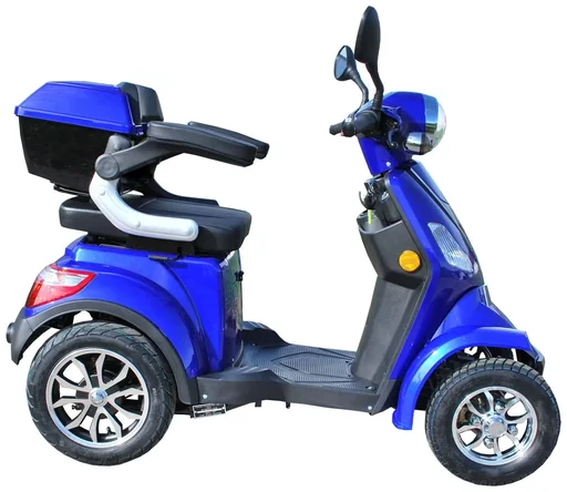 "E-Scooter blau - 4 Räder - 25 km/h - Seniorenmobil image"