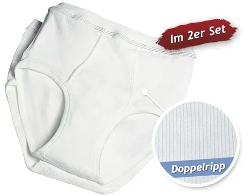 "Sportslip, Doppelripp, 2er Pack, weiss, Gr.9 image"
