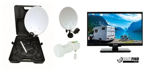 "TV Camping Set im Koffer mit 24 Zoll LED-TV image"