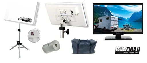"TV Camping Traveller Kit II, inkl. Stativ und 22 Zoll LED-TV image"