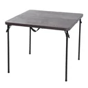 Faltbarer Campingtisch braun/schwarz