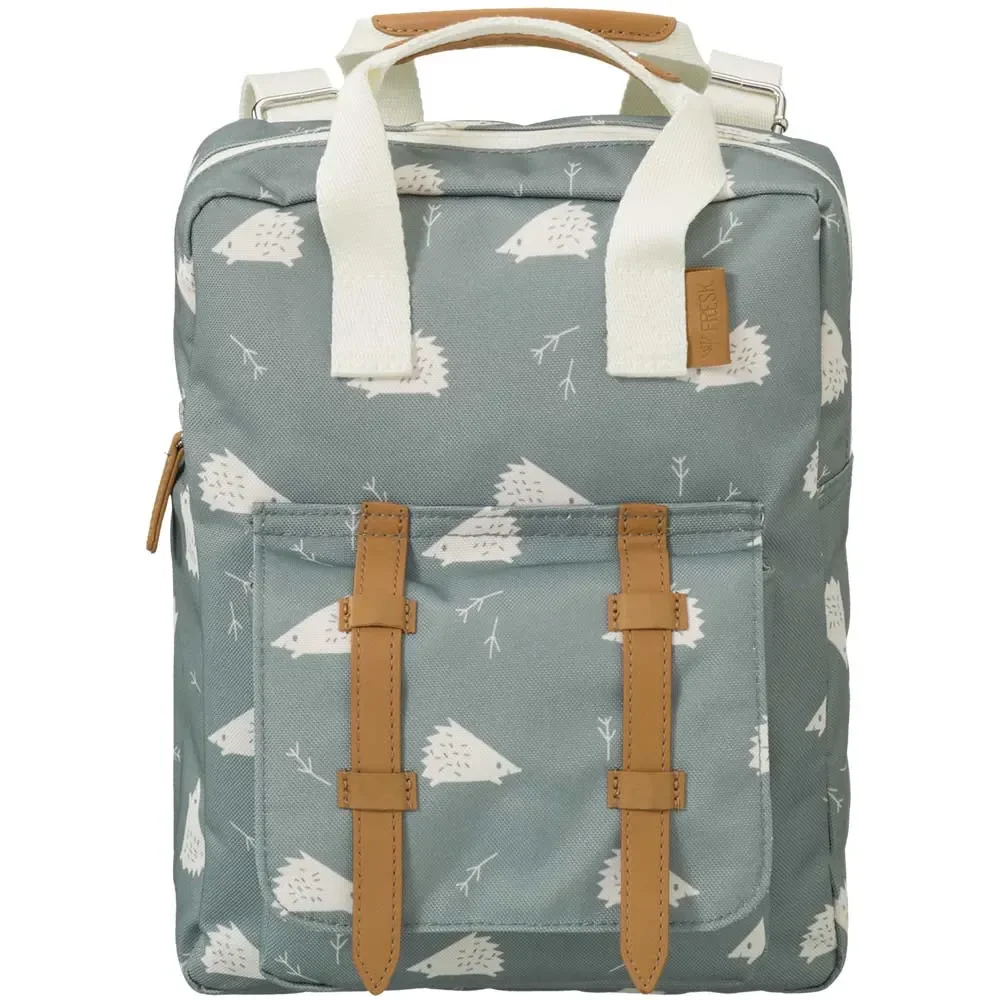 Fresk Kinderrucksack Igel blau grau