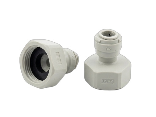 "Hose connector, Hose adapter 3/4" for 3/8" - Screw-on connector for beer & air lines image"