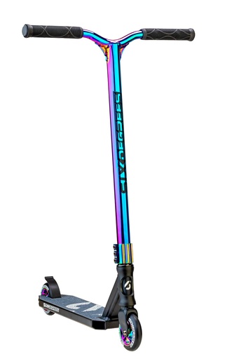 "SIX DEGREES Stuntscooter mit verstärktem Wing-Lenker, HIC Compression-System, 100 mm, ABEC 9, 360° Lenkung, neochrome image"
