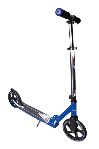 "muuwmi Aluminium Scooter – Tretroller, 205 mm, ABEC 7, für Kinder und Erwachsene, GS-geprüft, höhenverstellbar, blau image"
