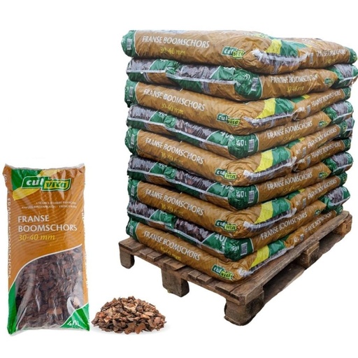 "Culvita - Premium Französische Baumrinde Bodendecker - Dekorative Rinde 30-40 mm - geeignet für die Landschaftsgestaltung Gehwege - 1560 liter - pallet image"