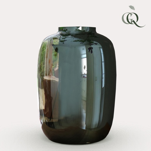 "Vase Glas - Grau - Artic - M - H35 W25 image"