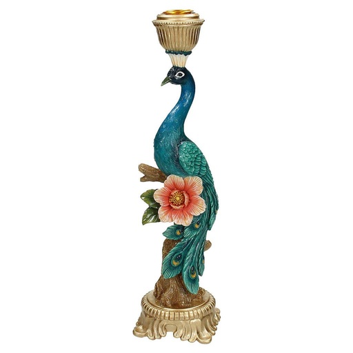 "Kerzenhalter - Pfau Multi - Höhe ca. 29 cm image"