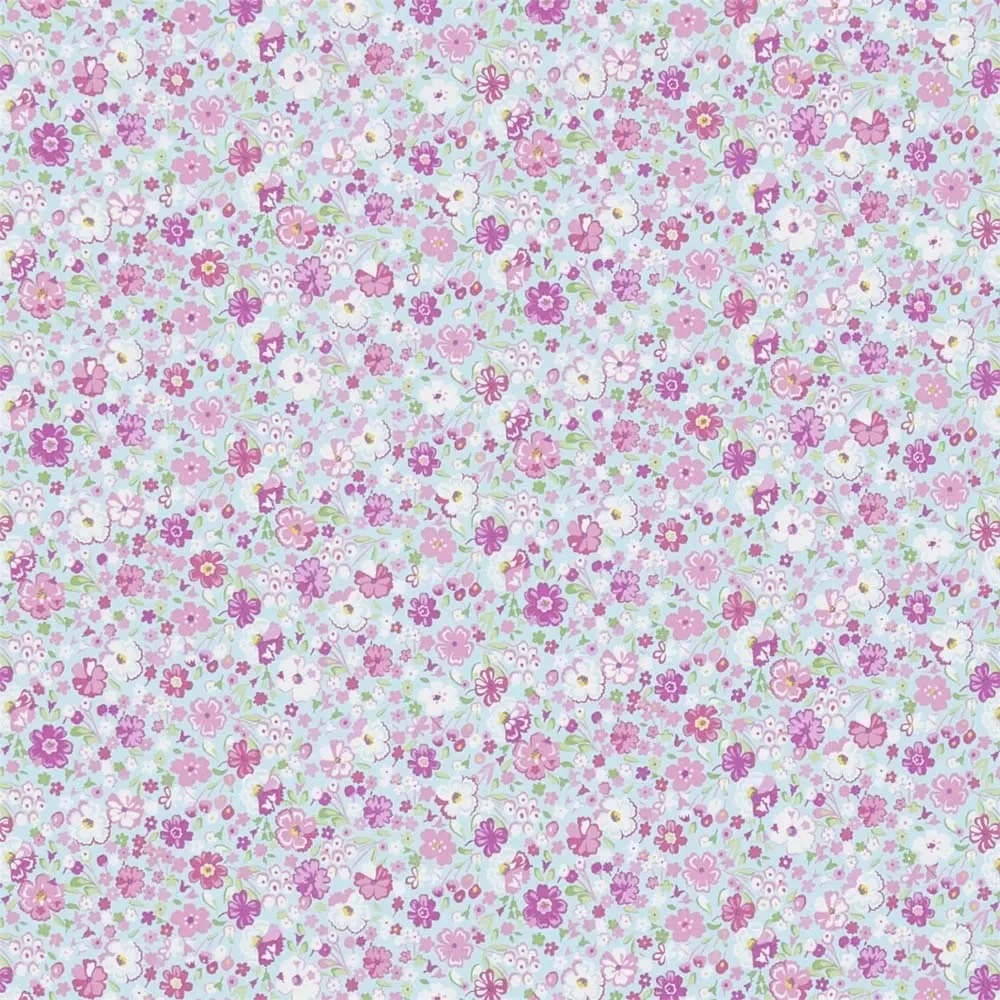 Little Sanderson Abracazoo Motivstoff Blumenwiese hellblau lila grün